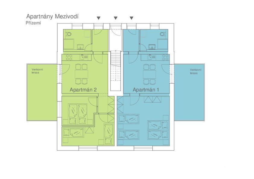 Apartmány Mezivodí Kycera Esterno foto