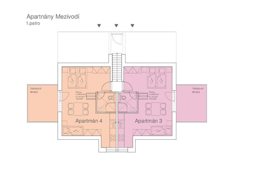 Apartmány Mezivodí Kycera Esterno foto